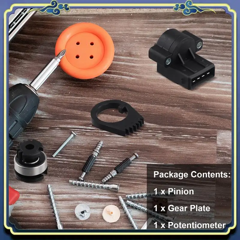 AU16-Forklift Acceleration Assembly For Linde Forlift: Pinion 3505274700 +Gear Plate 0009739204+ Potentiometer 7916400159
