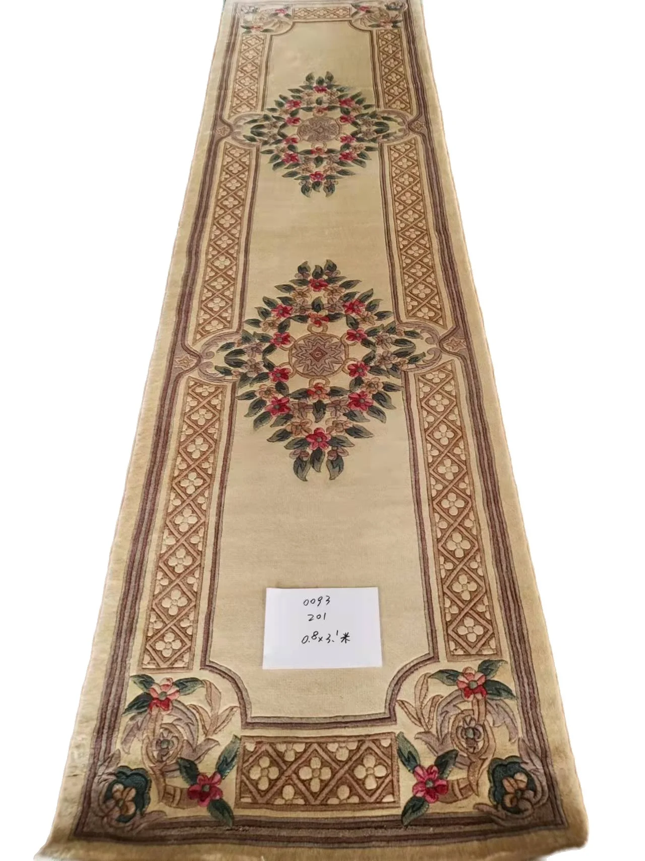 

Free shipping 90Lines Hand Knotted Woolen Rugs Thick Plush Carpet 0.8X3.1M High Quality