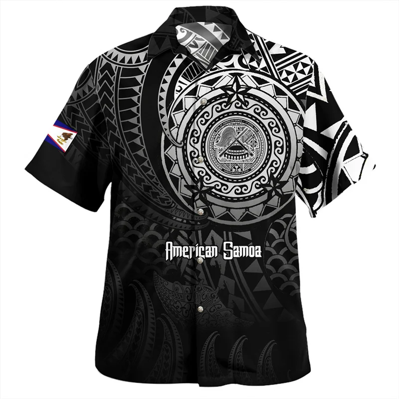 New Summer 3D Printed American Hawaii State National Flag Shirts Hawaii Coat Of Arm Graphic Short Shirts Fashion Top Men Clothes