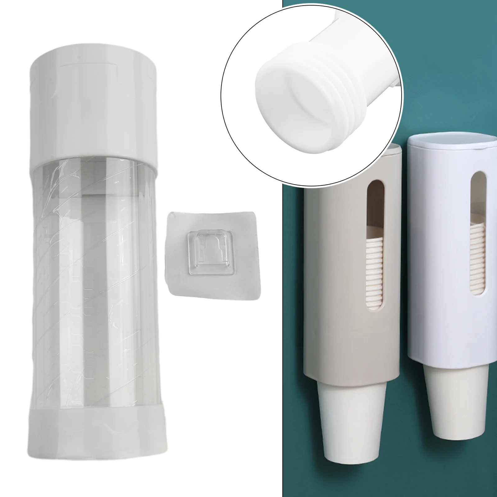 Disposable Paper Cups Dispenser Drinking Cup Organizer Wall Mount Automatic Remove Plastic Cup Holder For Water Dispenser Supply