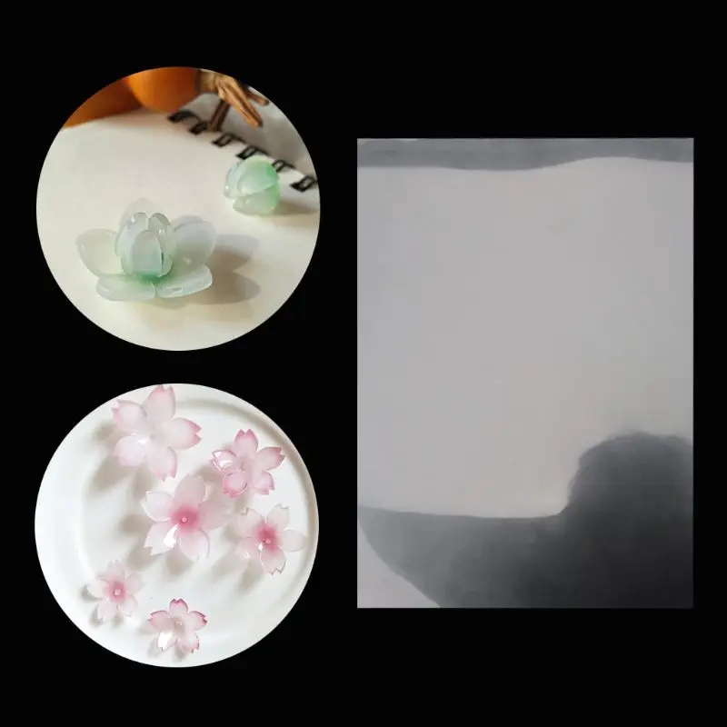 ZB91 0.3mm Shrinks Film Plastic Sheet Shrink Dink Art DIY UV Cure Resin Decorating Unprintable Films A4 DIY Materials