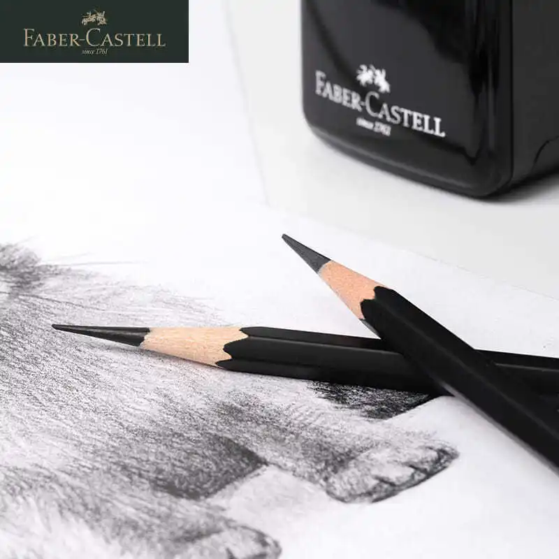 Imagem -02 - Faber Castell-artista Apenas para Esboço Student Mão Lápis Sharpener Lápis Shapper Adju