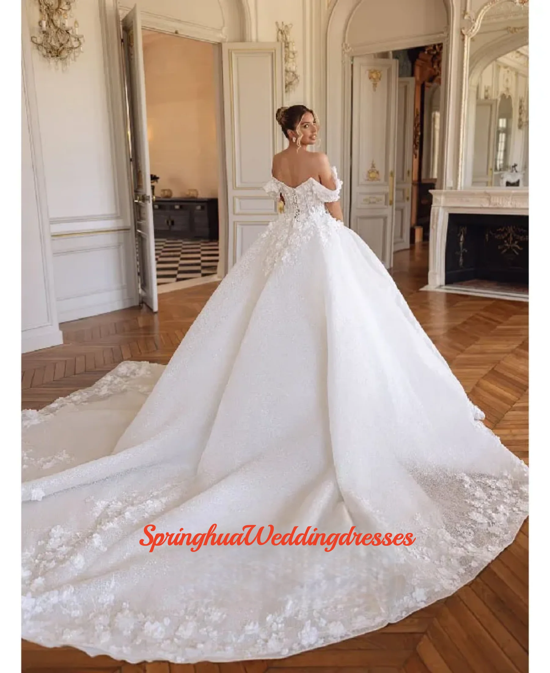 Gaun Pengantin Kustom Vestido De Novia Lengan Panjang Kerah Tinggi Renda Sereia 2 in 1 Gaun Pernikahan Boda Wanita Vestido de novia