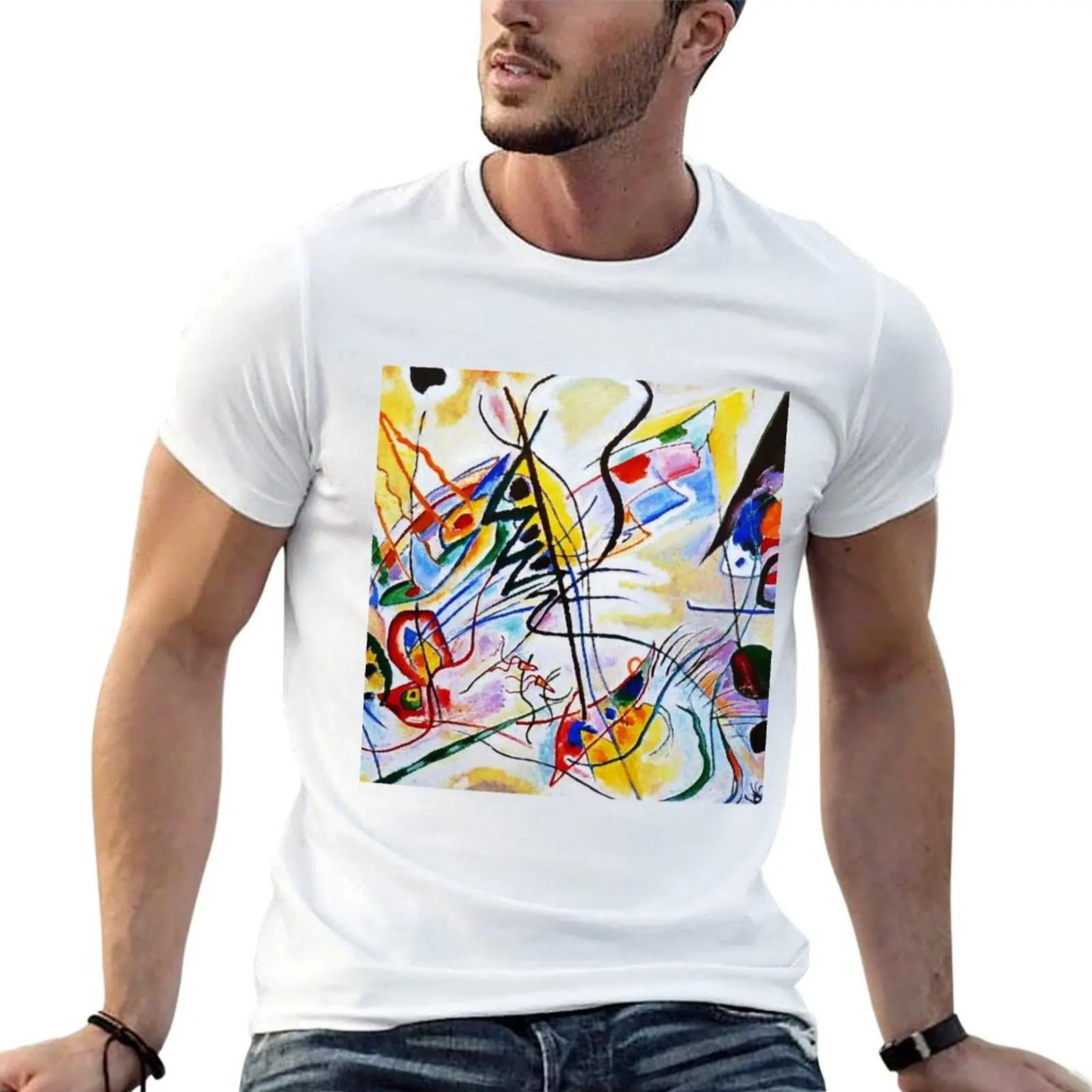 

Vintage Wassily Kandinsky Musical-Overture Violet Wedge 1910-1940 T-Shirt t shirt custom print T-Shirt