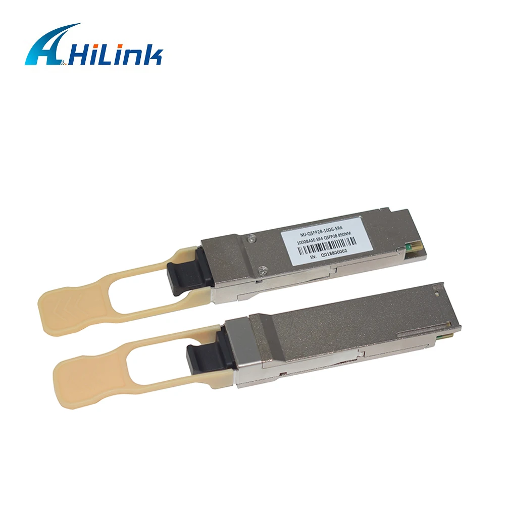 QSFP28-100G-SR4 100G QSFP28 850nm MPO 100M OM3 OM4 DOM جهاز إرسال واستقبال بصري
