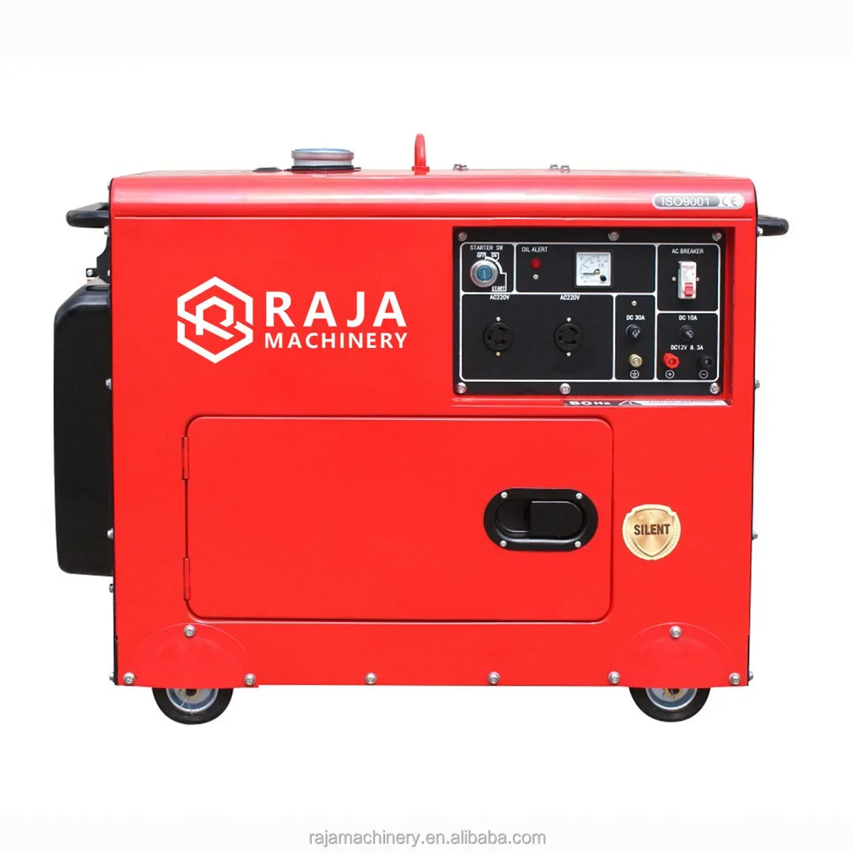 

portable 7000W 7KW 7KVA welding silent type soundproof marine turdine whole d i e s e l power generator