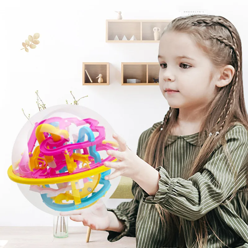 3d Maze Ball Toys 118-158 Level Perplexus Magical Intellect Marble Puzzle Game IQ Balance Educational Toys For Kids Navidad Gift