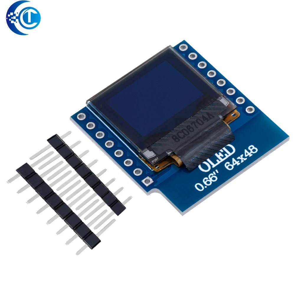 0.66 inch OLED Display Module for WEMOS D1 MINI ESP32 Module for Arduino AVR STM32 64x48 0.66" LCD Screen IIC I2C OLED