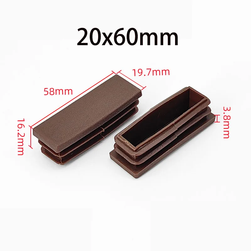 4/8/10pcs Furniture Chair Leg Plastic Blanking End Caps Square/Round Steel Tube Insert Inner Plug Dust Cover Table Leveling Feet