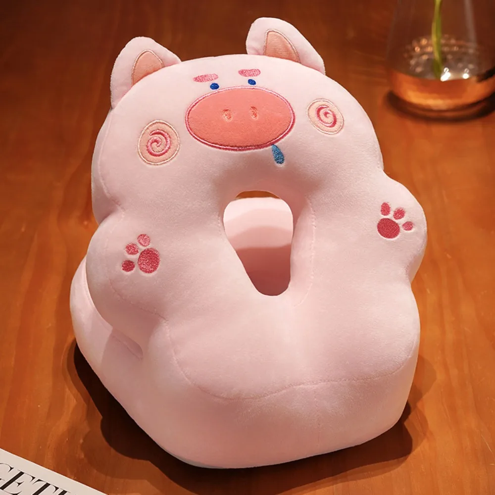 

Double-sided Hand Warmer Pillow Plush&Ice Silk Super Soft Doggy Office Nap Pillow Cute Animal Stuffed Piggy Pillow Stuffed Toy