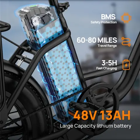 HUANCI Q3 Mountainbike 2000W 60 km/h elcykel med avtagbart batteri 48V 20AH elcykel 20 tum med feta däck, terrängcykel för elcyklar 8 best sales EU-lager fatbike - №7