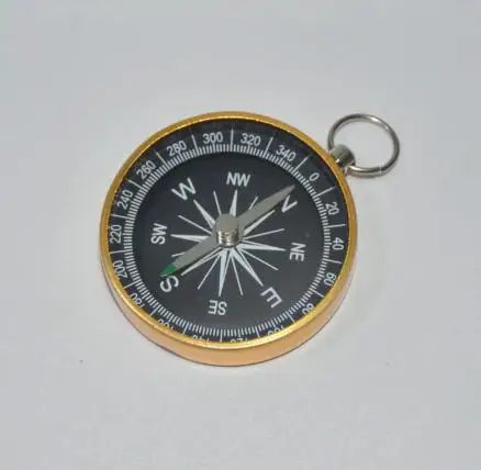 

Portable Compass for Directions Pendant Ornament Metal Keychain Keyring Aluminum Alloy Camping Mini Size