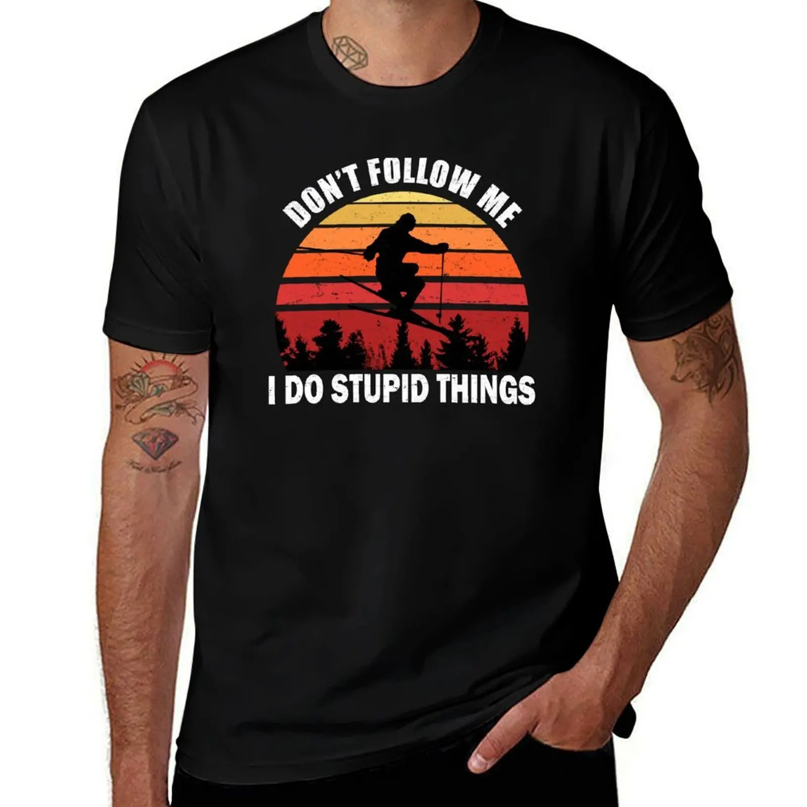 Ne me suivez pas, je fais des bêtises - T-shirt de ski à séchage rapide - T-shirt de pêche