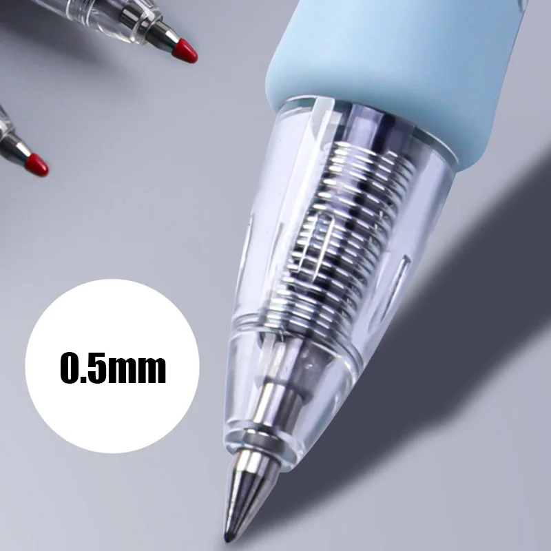 Document 0.5mm Retractable Gel Pens Set Black Ink Ballpoint for Writing Refills Office Accessories School Supplies Stationery