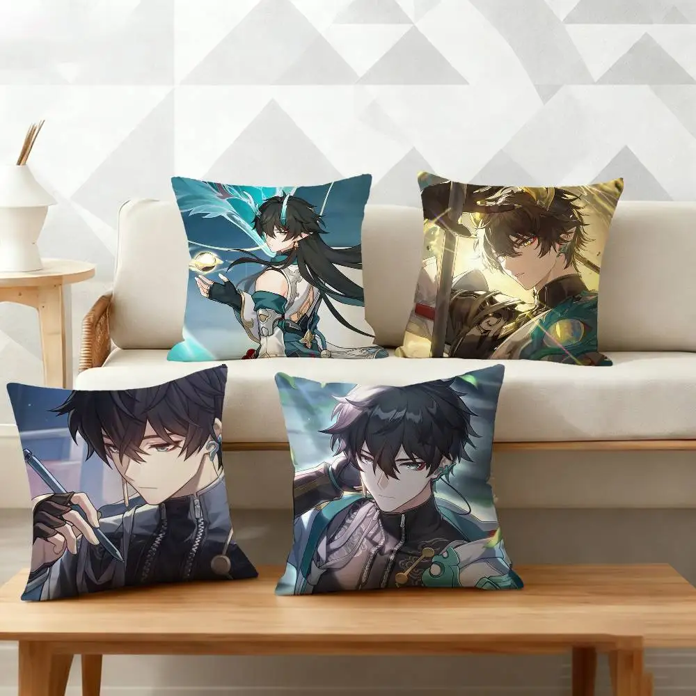 

Honkai D-Dan Heng S-Star Rail Pillow Case Cushion Cover Throw Pillow Case For Car Sofa