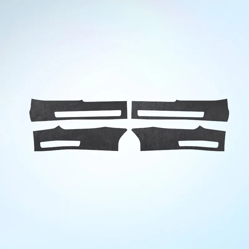 Car Inner Door Sill Protector Suede Scuff Plate Guard For Zeekr 7X Door Edge Anti Scratch Wear Resistant Trim Accessories