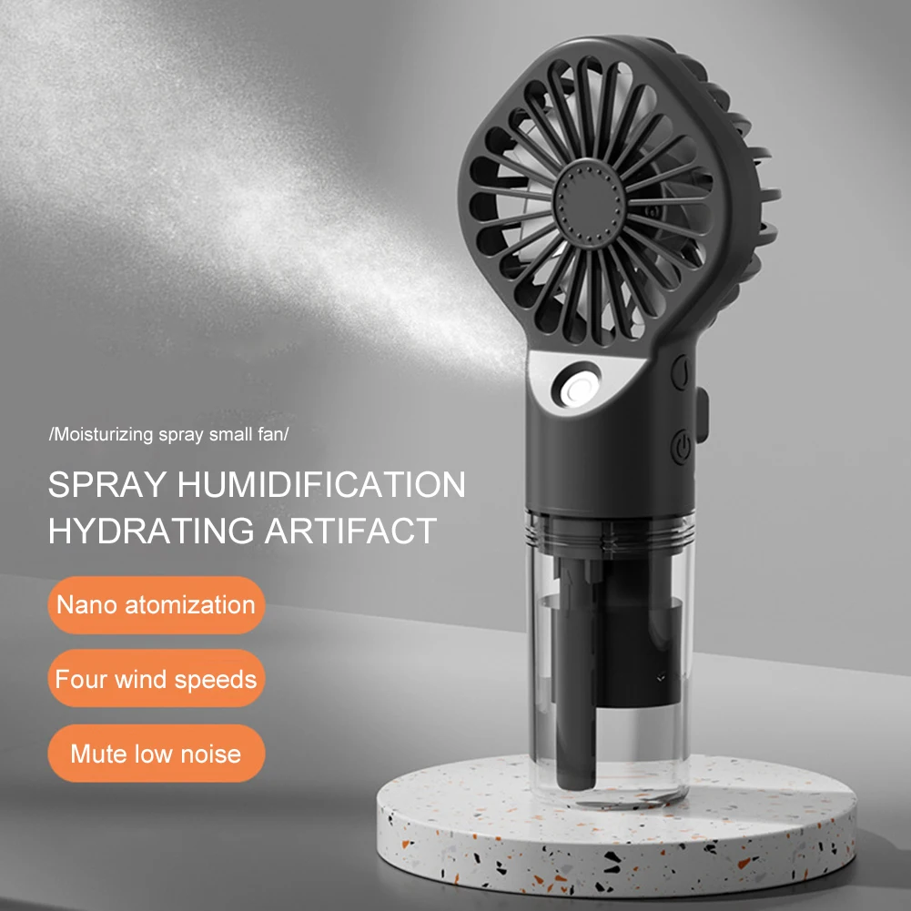 

Portable Humidifier Fan Mini Handheld Mist Fan Portable USB Rechargeable Handheld Fan with Humidifier Mini Water Spray Hand Fan