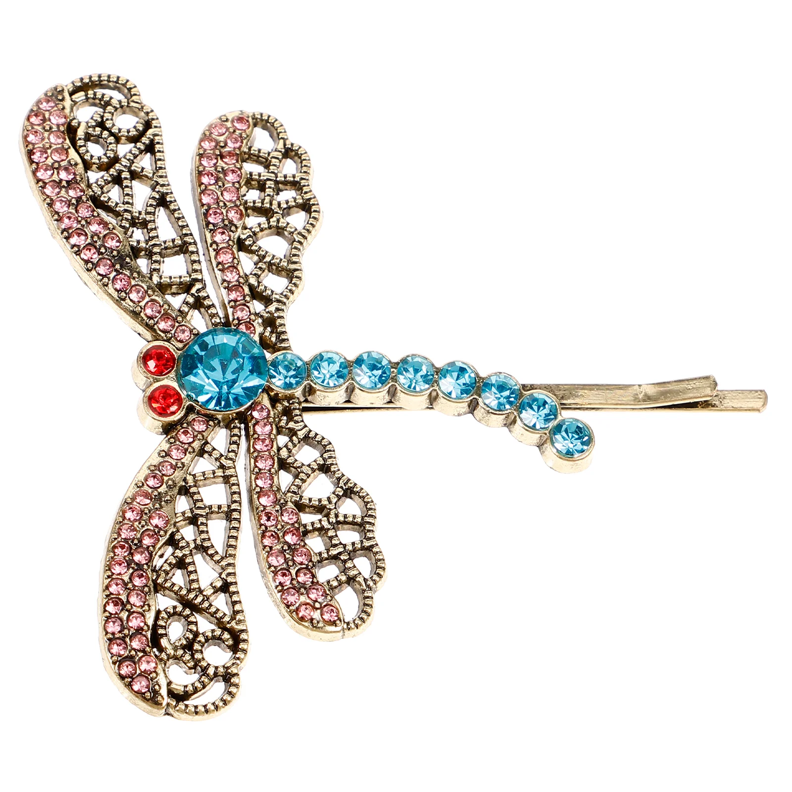 

Rhinestone Bobby Pins Butterfly Hairpin Accessory Issue Card Dragonfly Women Barrette Clip Girl