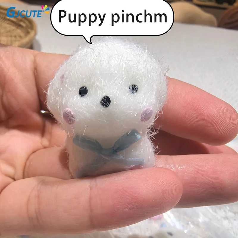 1pcs Squishy Toys New Kawaii Mini Puppy Lamb Handmade Silicone Pinch Squeeze Props Adult Children Birthday Gift