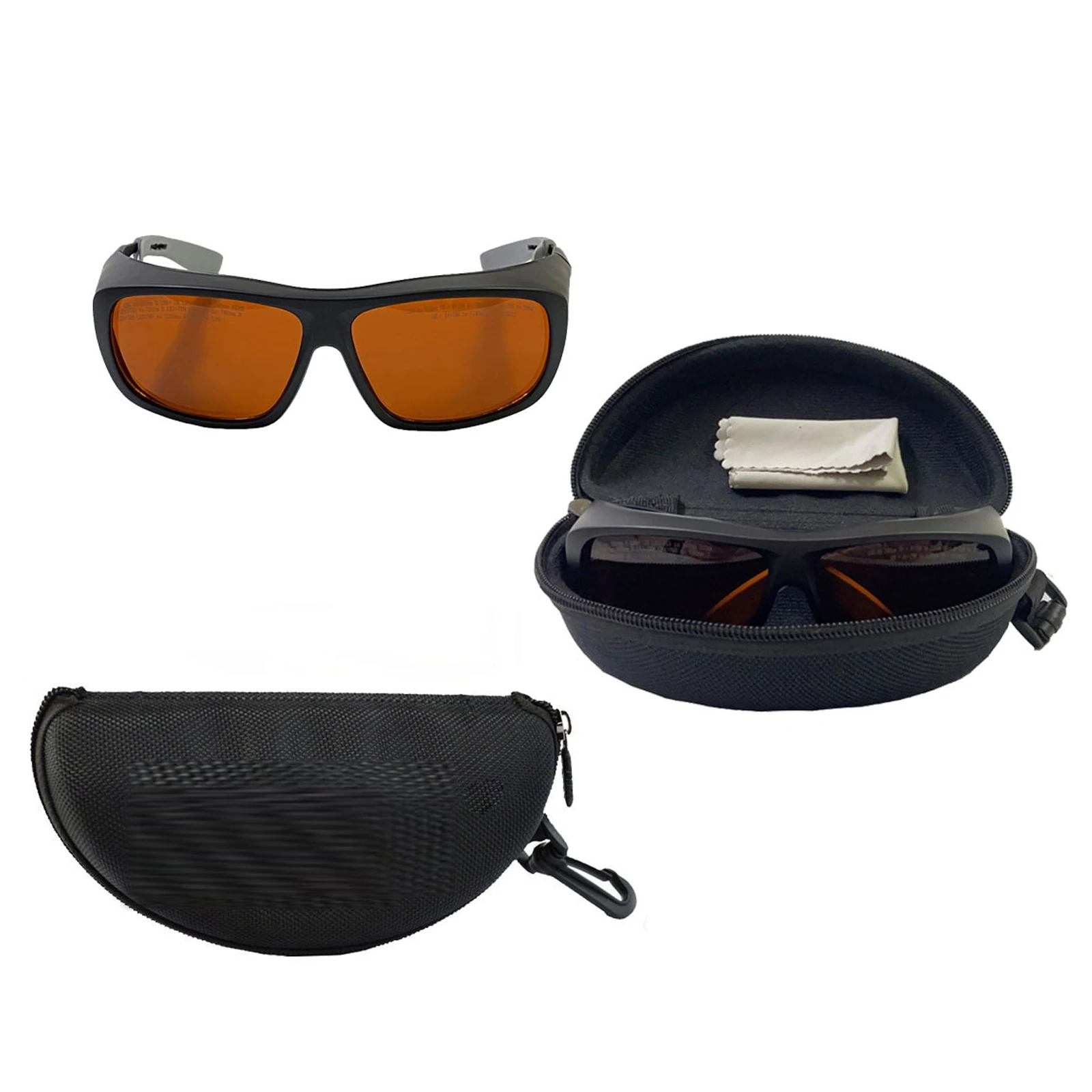 190-550nm 800-1700nm 532nm/1064nm Laser Protective Glasses OD4+ Large Frame Cover Myopia With Box