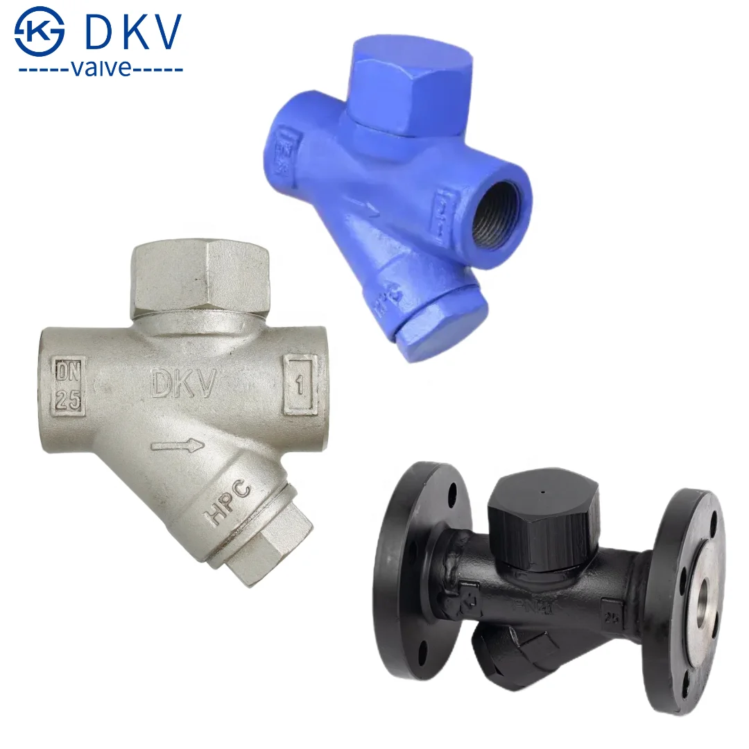 TLF DKV TD42 ステンレス鋼 熱力学式スチームトラップ PN16 BSP NPT ネジ式スチームトラップ ステンレス鋼304 蒸気用
