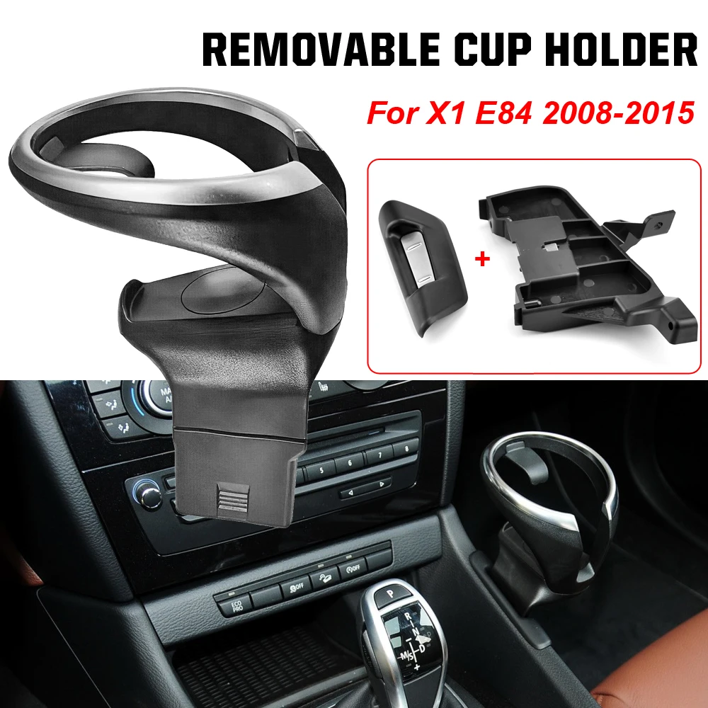 3 Pieces Car Cup Holder Drink Organizer Fit for x1 E84 08-2015 51169255209 Accessories