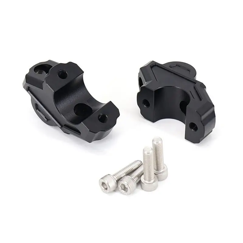 Motorcycle Handlebar Risers Fat Bar Riser For Pan America 1250 Special 1250S PA1250 PA1250S 2021 2022 Black Metal 1 Pair-T61C