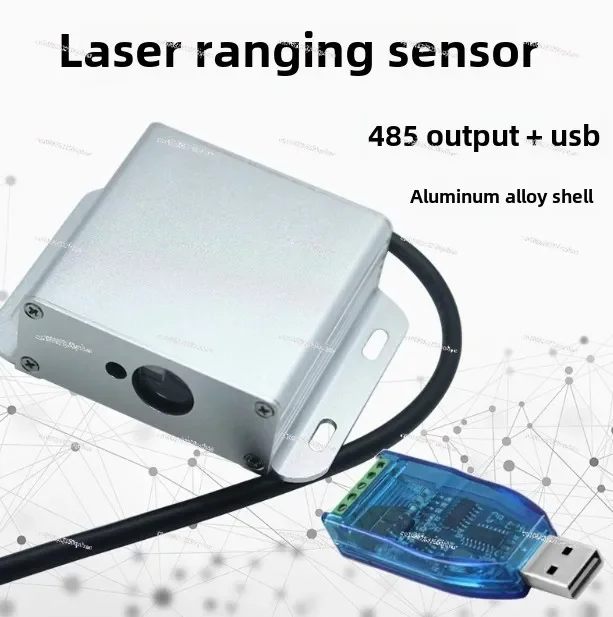 Laser ranging sensor, analog 4-20ma 0-10v industrial module high precision TTL/485 serial port