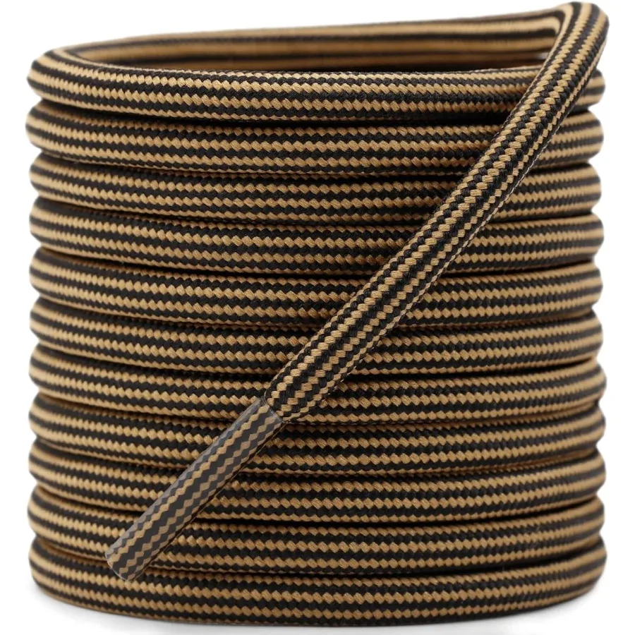 أربطة أحذية دائرية متينة: أربطة أحذية للمشي لمسافات طويلة للأحذية وأحذية العمل 2 P