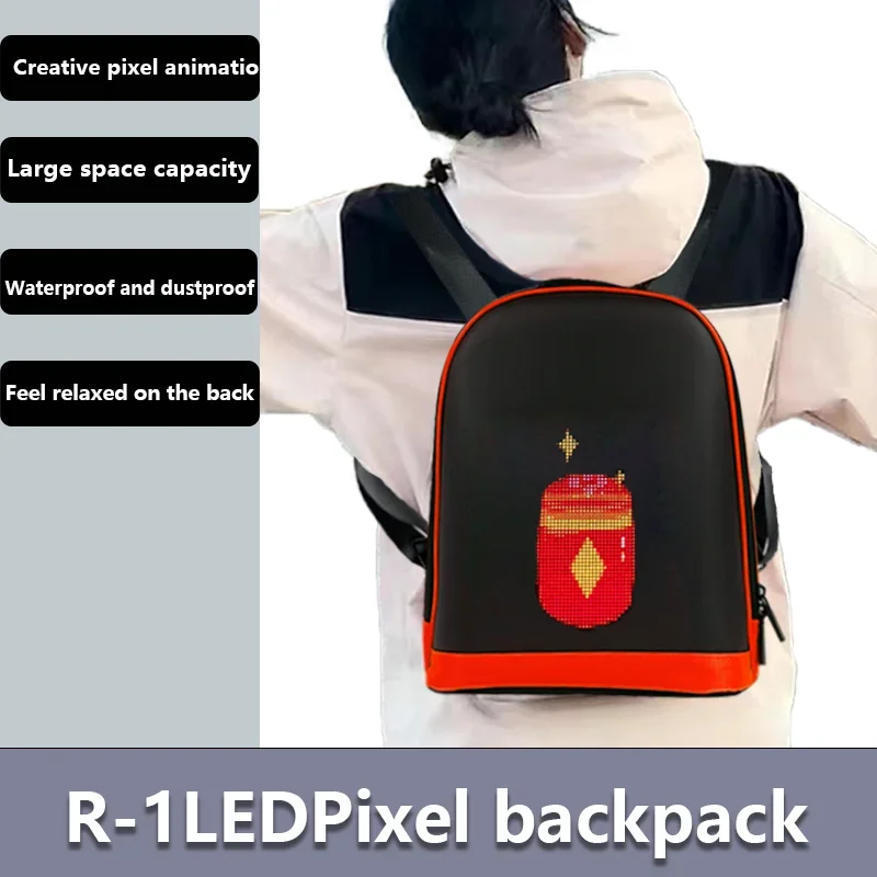 LED-Werbung Rucksack tragbare Kinder LED-Rucksack Magie Smart Walking Billboard App Steuerung Outdoor LED-Zeichen Display-Tasche