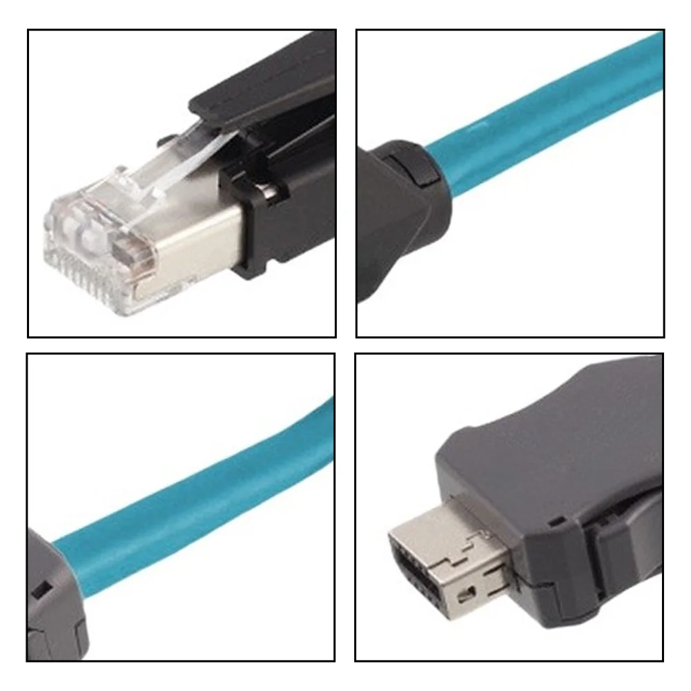 For RJ45 to IX Male Industrial Cable 1M for High-Reliability Data Transfer in Automation Control and Sensor Integration Tasks