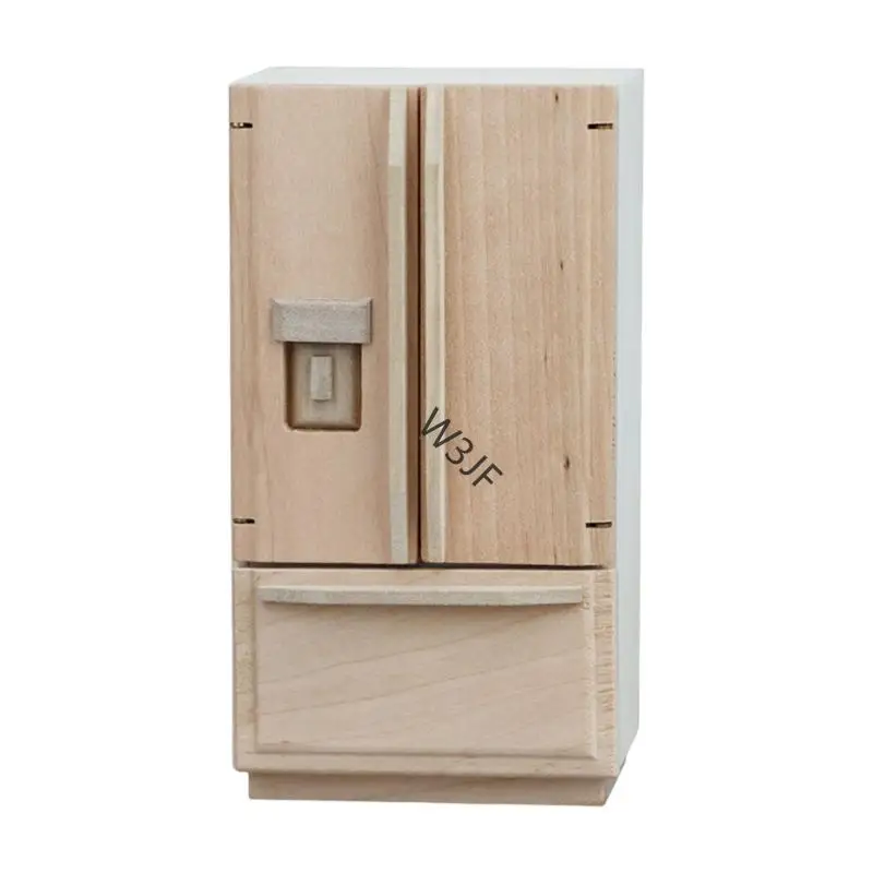 

W3JF Realistic Miniature Fridge Model Furniture For 1/12 Dollhouses Enthusiasts And Hobbyists Craft Project Scene Display