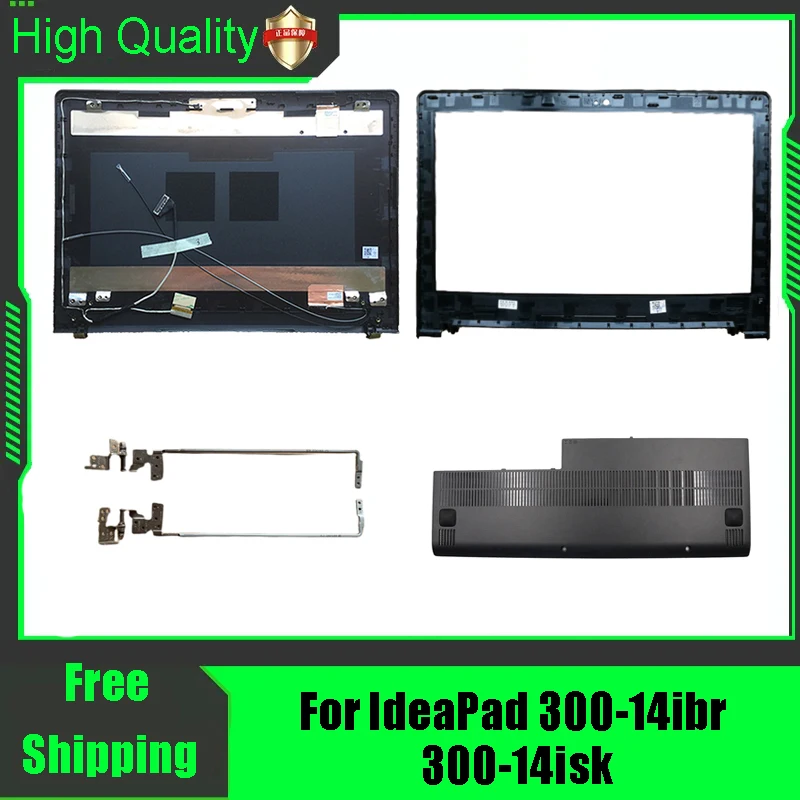 Pour IdeaPad 300-14ibr 300-14isk couvercle arrière pour ordinateur portable couvercle supérieur avant lunette boîtier inférieur charnières de boîtier