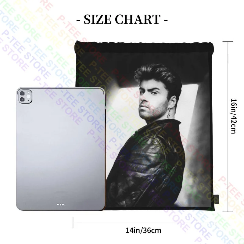 جورج مايكل هدية مثالية هدية عيد ميلاد باردة الرباط أكياس الصالة الرياضية حقيبة الكتب على ظهره شخصية ركوب ظهره