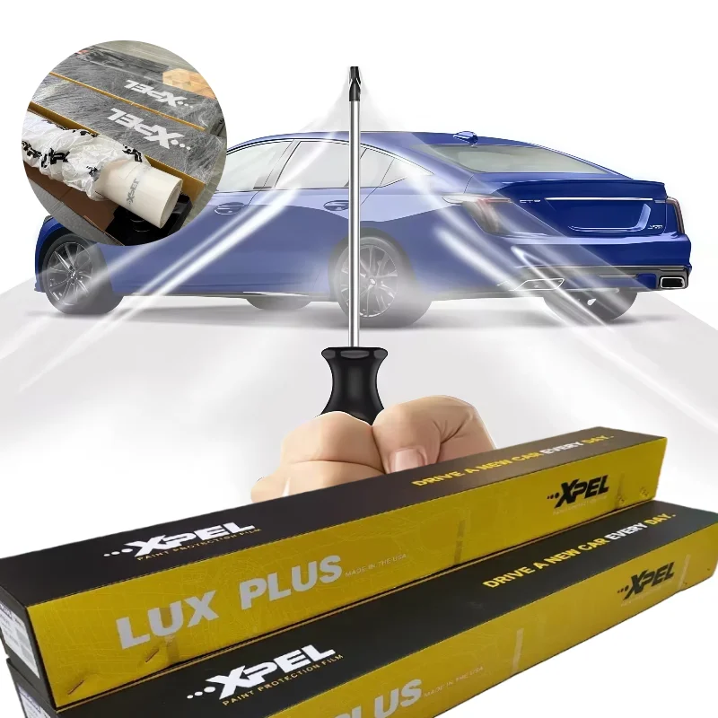

XPEL LUX PLUS 7.5Mil TPU PPF Glossy Anti Scratch Self Healing Transparent Car Film Paint Protection Film Good Stretchability