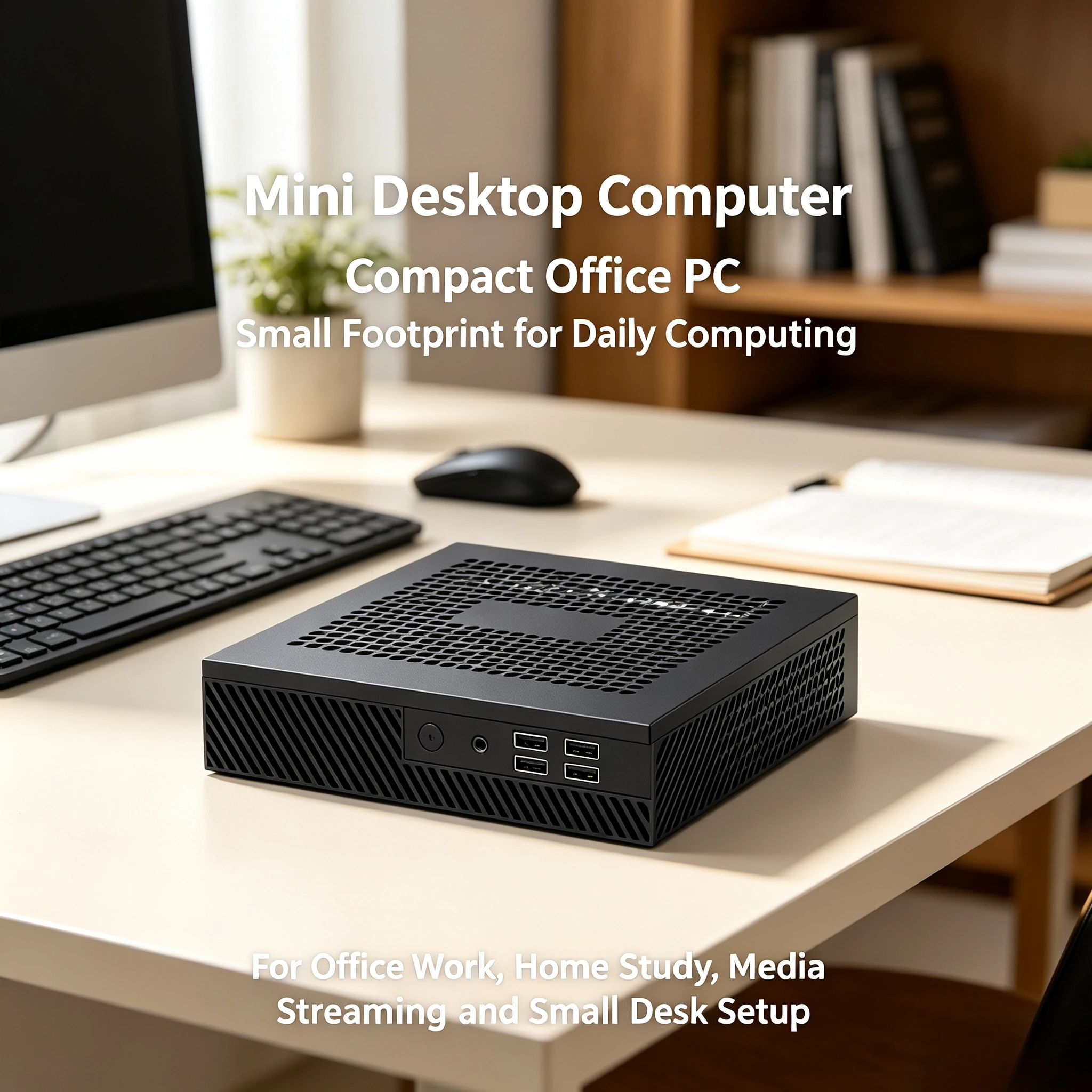 4th & 5th Gen Mini PC Host with I3 I5 I7 Processor, Portable Small Desktop Computer for Living Room Office Home Entertainment