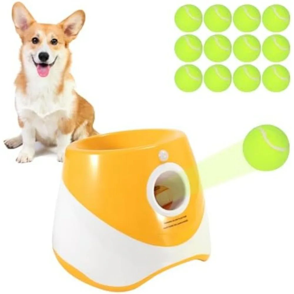 

Ball Launcher for Dogs, Automatic Dog Ball Launcher, Interactive Dog Toys Pet Ball Indoor Outdoor Thrower Machine