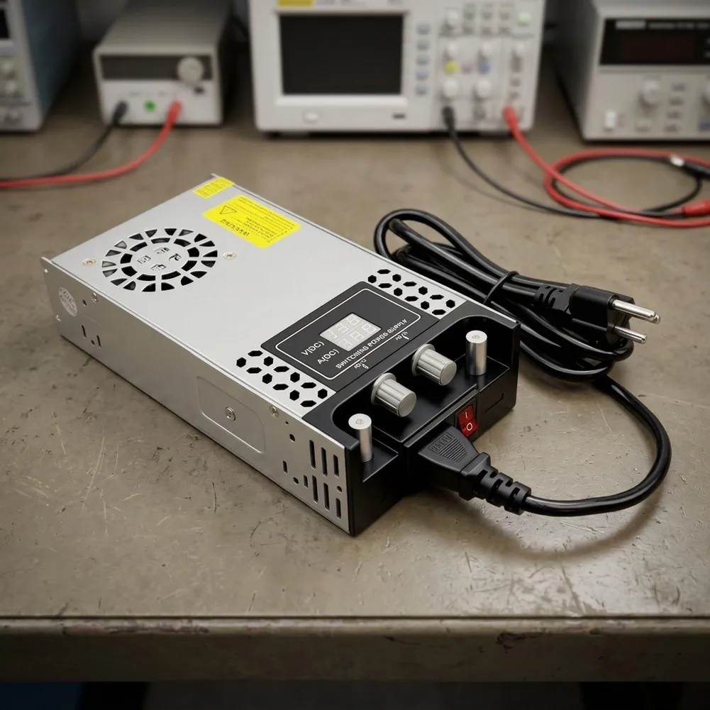 600W Switching Power Supply AC To DC Converter Adjustable 0-60V 10A Power Supply AC 110-240V Input 5V 9V 12V 24V 48V 60V