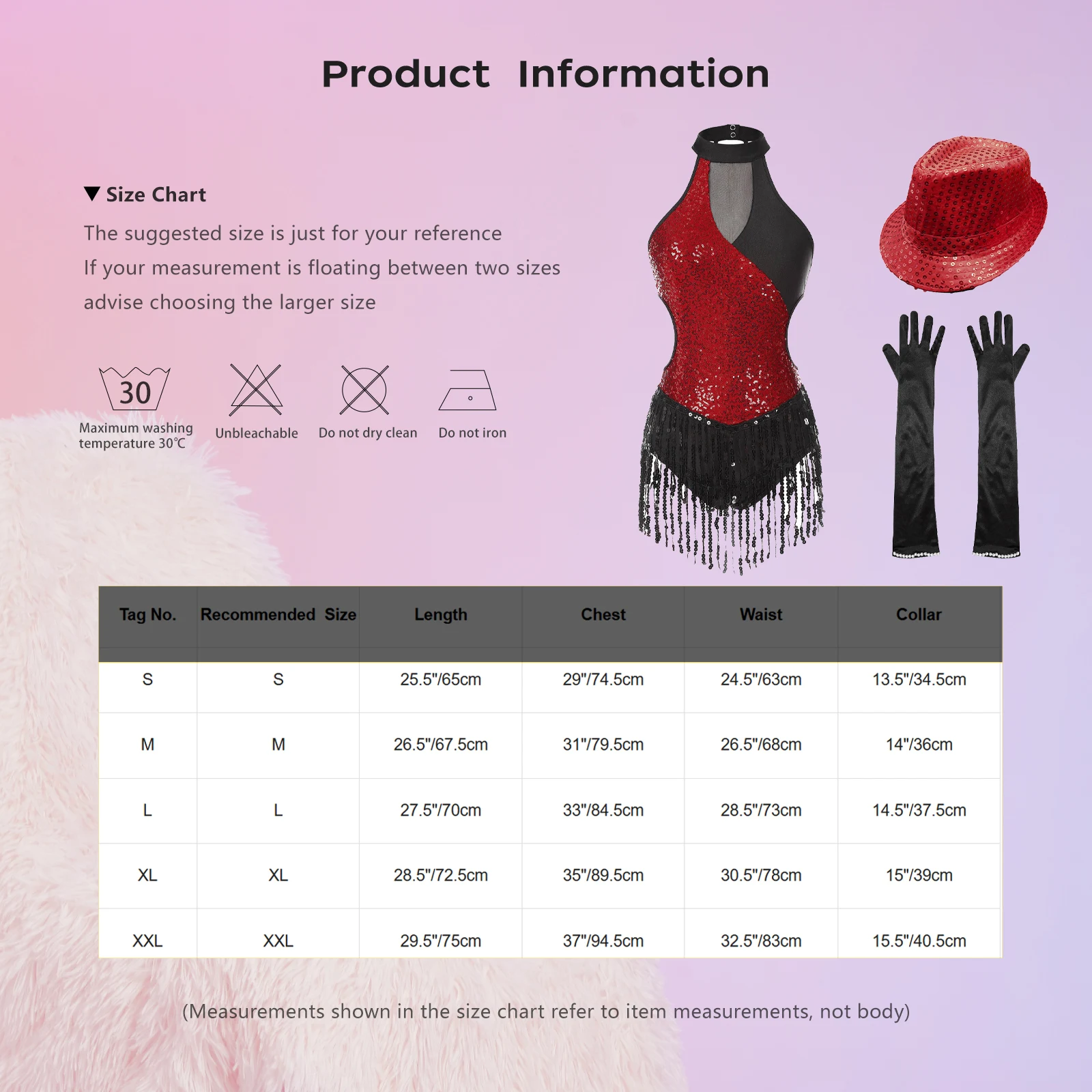 Damski strój do tańca latynoamerykańskiego Cha-Cha Ballroon, błyszczący cekinowy kombinezon gimnastyczny z frędzlami, trykot z rękawiczkami i kapeluszem