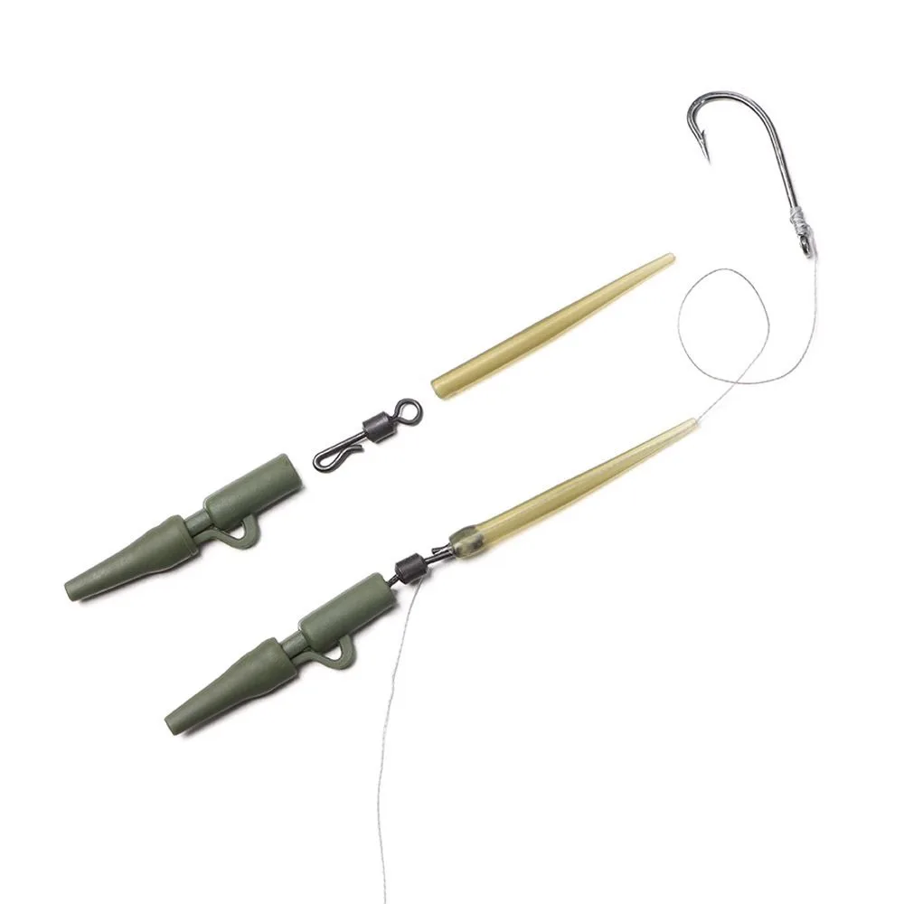 80 قطعة الذيل المطاط مخروط السلامة الرصاص كليب الكارب تلاعب الخشنة الذيل الأكمام التغيير السريع يدور الثقيلة معالجة مكافحة تشابك الأكمام #2