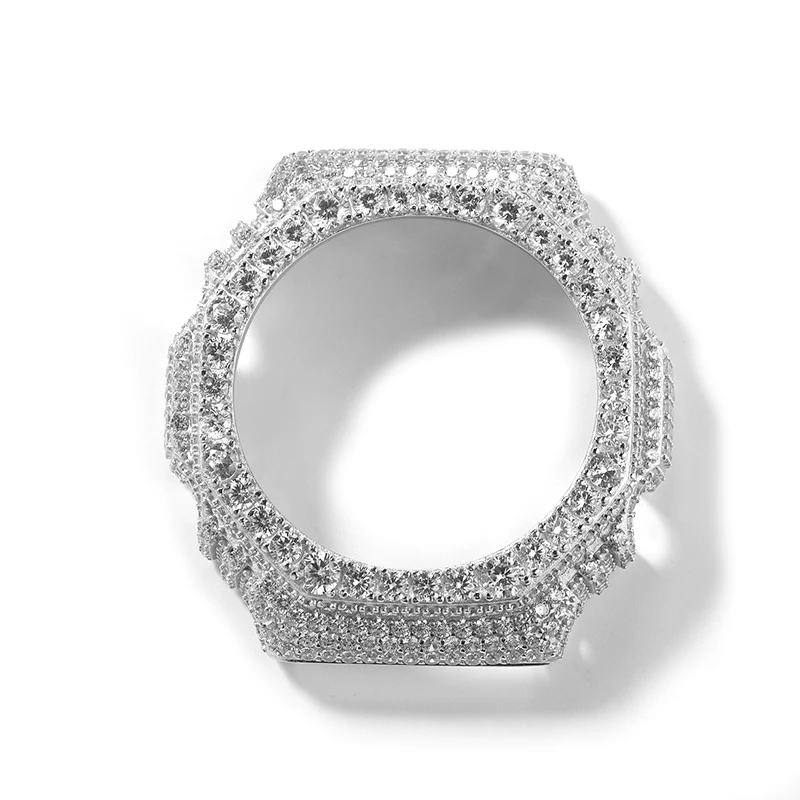 Hip Hop 5A+ CZ Stone Paved Bling Iced Out Watch Cases for Men Jewelry Suitable for GA-2100 Watch image 4