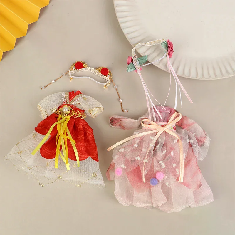 16 سنتيمتر النمط الصيني دمية Hanfu الملابس فستان دمية القديمة زي ثوب الدمى الملابس والاكسسوارات واللباس لعب للفتيات