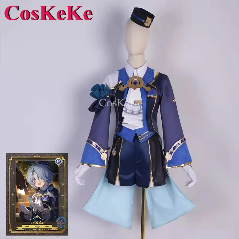 CosKeKe Misha Cosplay Game Honkai: Star Rail Costume Fashion Lovely Uniform Unisex Halloween Party Role Play Clothing S-XXL New