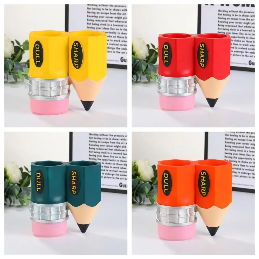 

Pencil Shaped Pencil Pal Organizer Funny Unique Sharp-Dull Pencil Holder Plastic Creative Pencil Storage Organizer