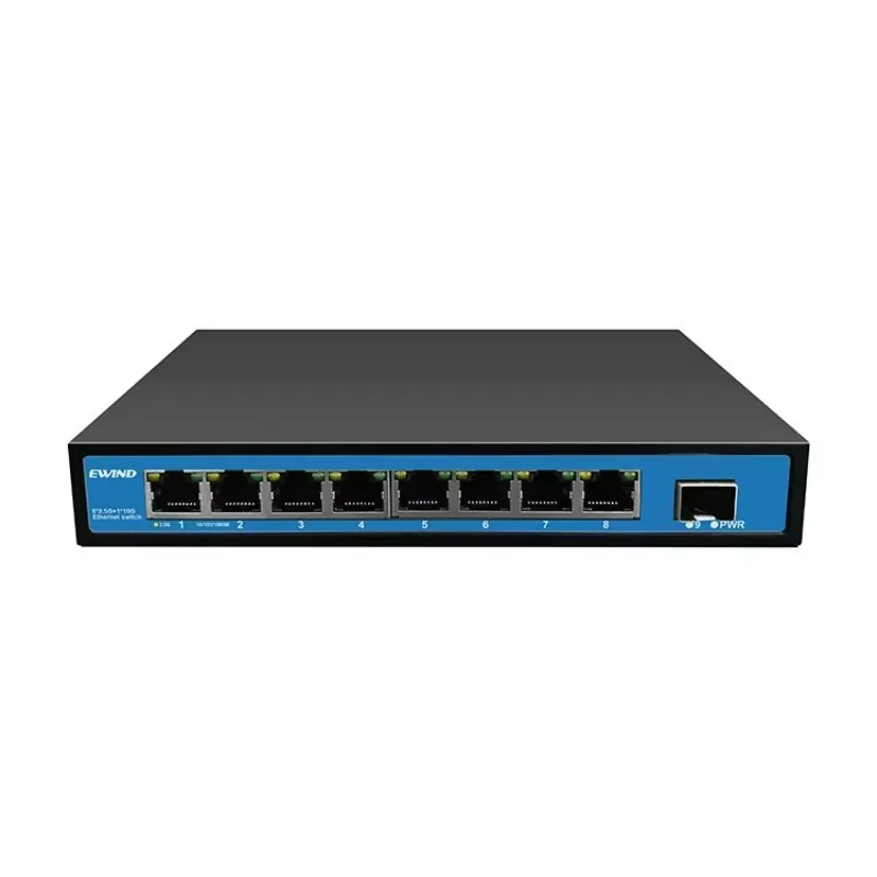 8 Port 2.5G Unmanaged Ethernet Switch Uplink 10G SFP+ Fiber Port
