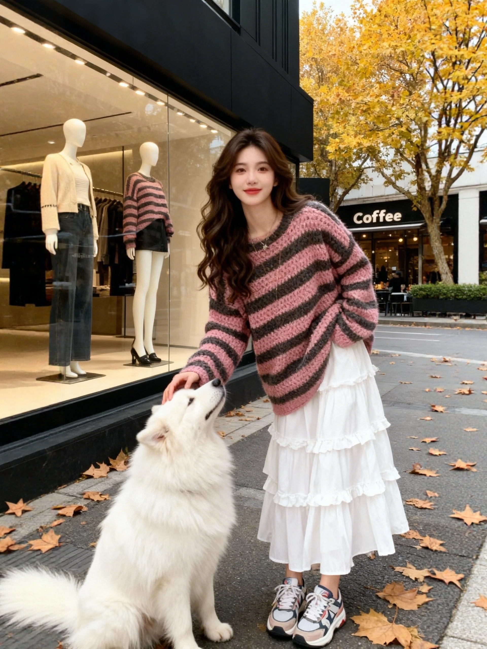 

Women's Striped Knit Sweater Loose Fit Overhead Soft Cozy Slimming Autumn Winter Faion Casual Comfortable Long Sve Top