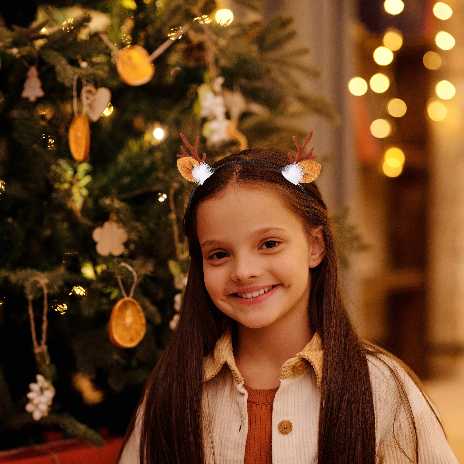 

2Pcs Xmas Antler Headbands Lovely Hairbands Cloth Hair Ornaments Christmas Party Decoration Hair Accessories Antler Headbands