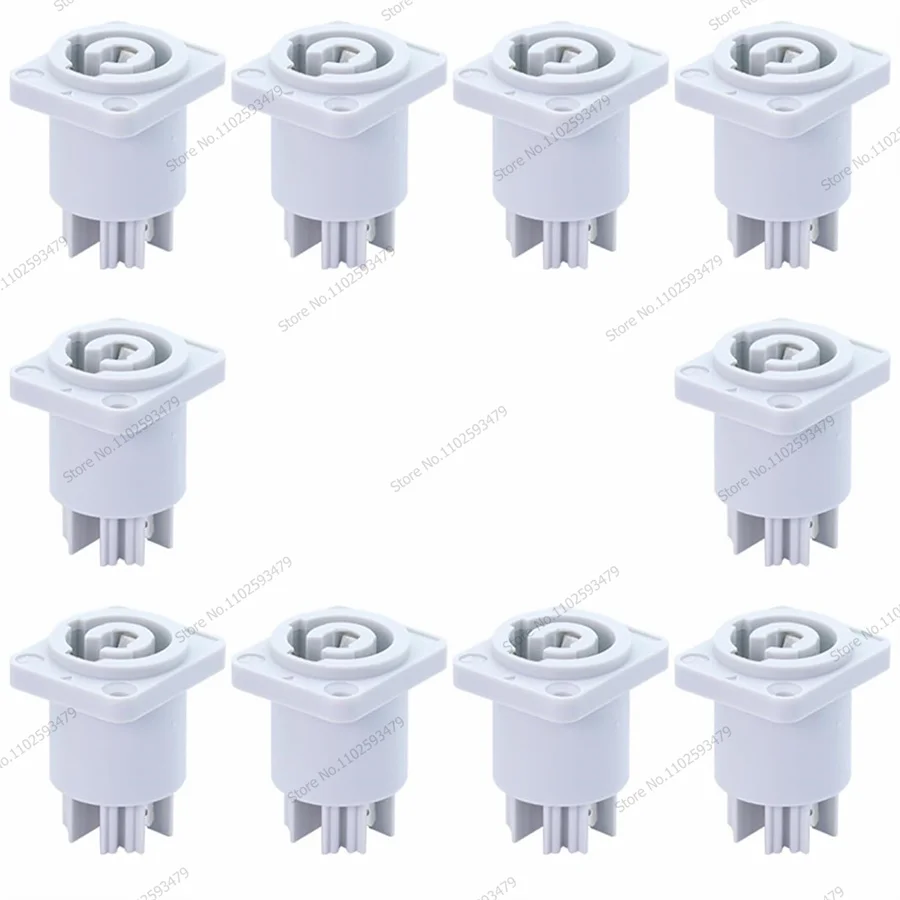 10PCS NAC3MPA-1 NAC3MPB-1 Power Speaker Panel Socket Blue/White Power Input 20A Stage LED Lighting Audio 3-pin NAC3FCA D Socket