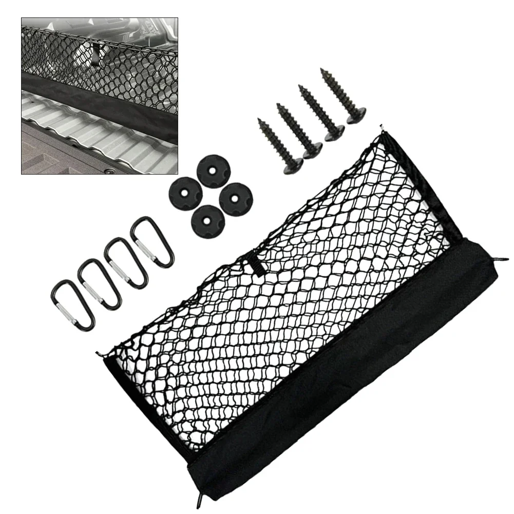 Picture 6: Envelope Style Truck Bed Cargo Net With Double Expansion Layers For Securing Cargo And Increasing Storage Efficiency On