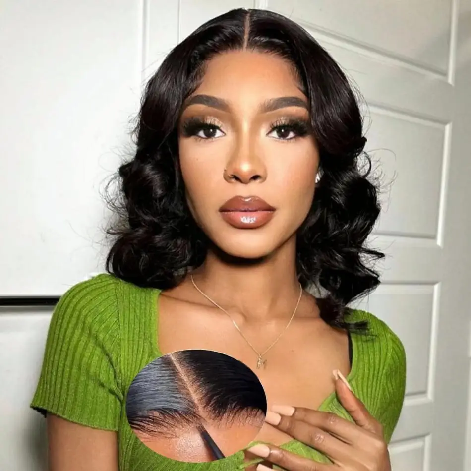 Body Wave Wigs Glueless Human Hair Wig Ready To Wear 5x5 Lace Frontal Wig Short Bob 4x4 Pre Plucked Closure Wig Lace Front Wigs